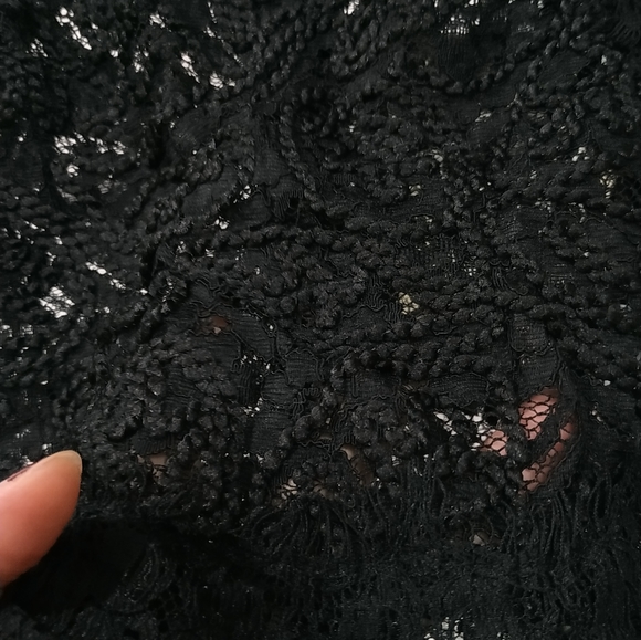 Zara Black Lace Sleeveless Crop top - Picture 4 of 12